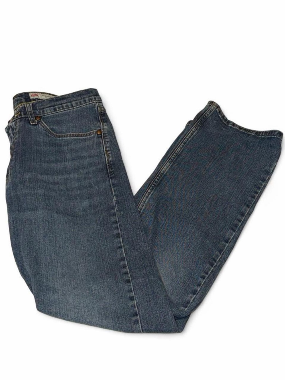 Wrangler Men’s Dark Wash Relaxed Bootcut Denim Jeans Size 32x34